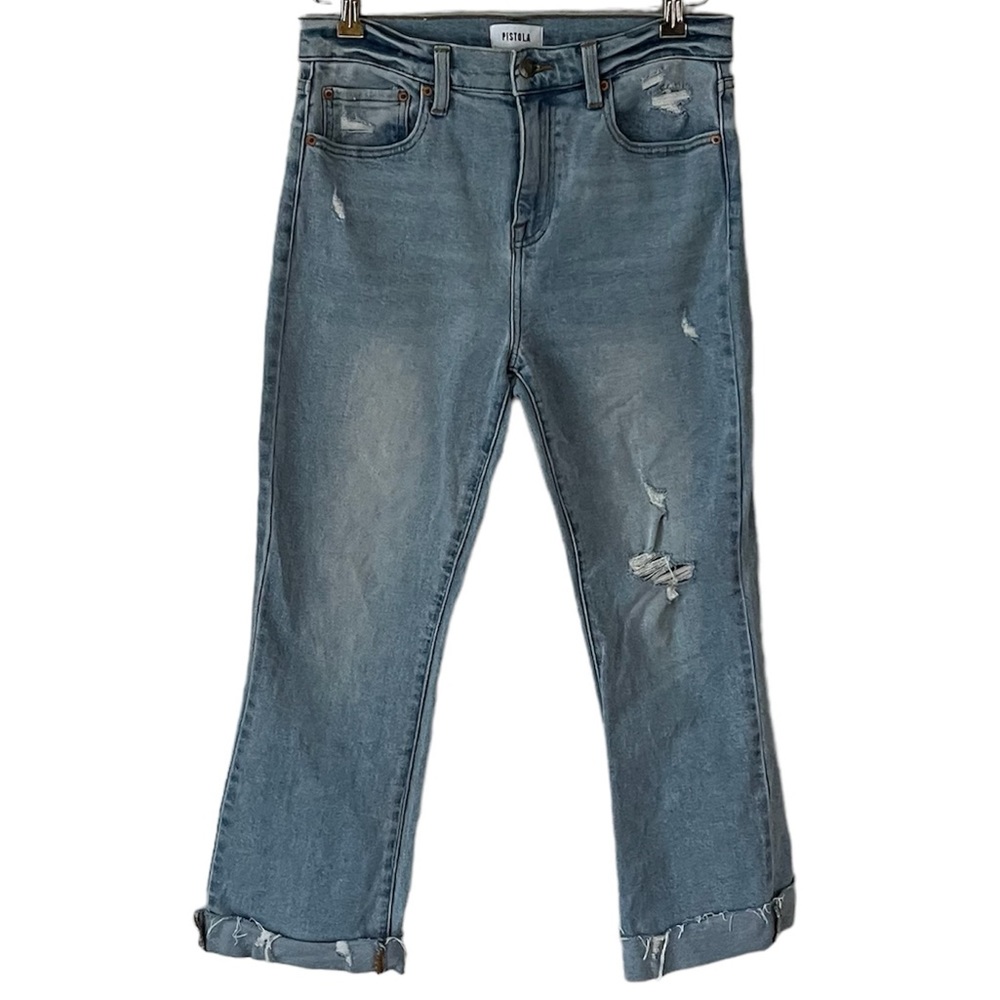 Pistola Light Wash Distressed Jeans Size 29